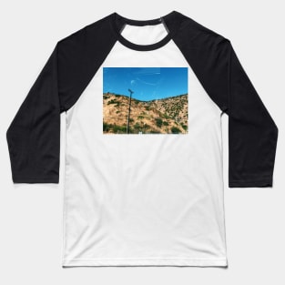 Desert Road Trip Window Reflection Baseball T-Shirt